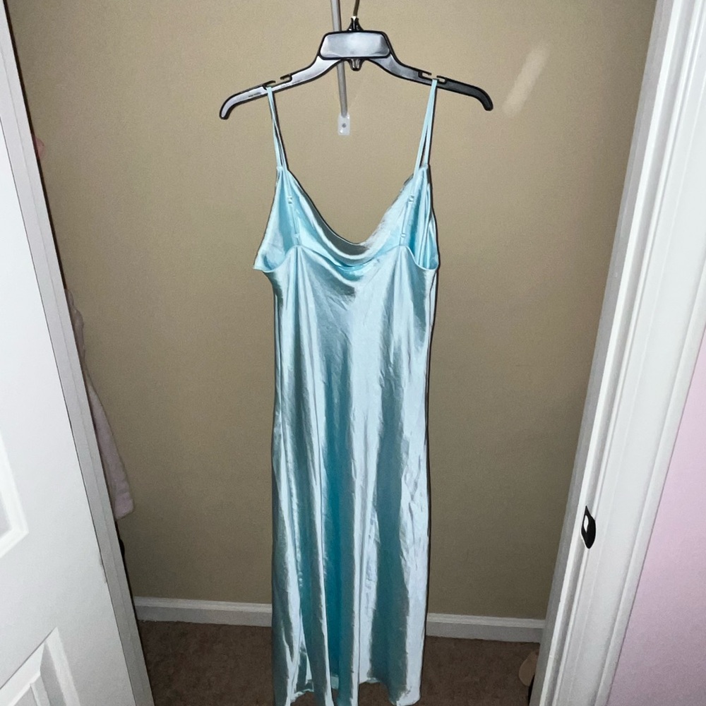 Elegant Blue Maxi Dress
